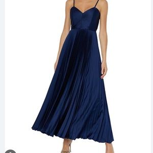 Milly Navy pleated dress NWT